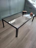 Salontafel met Glasplaat - In prijs verlaagd, Huis en Inrichting, Tafels | Salontafels, Ophalen, 100 tot 150 cm, 50 tot 100 cm