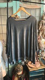 Rundholz: warm grijze top, ruim vallend, dun en soepel, Verzenden, Zo goed als nieuw, Maat 46/48 (XL) of groter, Grijs