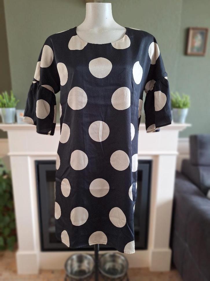 Senso prachtige zwarte ballen jurk 36 38 S M, Kleding | Dames, Jurken, Zo goed als nieuw, Maat 38/40 (M), Zwart, Knielengte, Ophalen of Verzenden