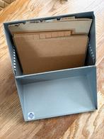 Metalen kaartenbak - vintage, Ophalen, Minder dan 50 cm, Gebruikt, Minder dan 50 cm