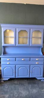 Buffetkast Grenen hout 2 delen, Ophalen, Gebruikt, Landelijke,clasiek, 100 tot 150 cm