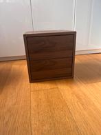 Eket ladekast - walnoot, Huis en Inrichting, Kasten | Ladekasten, Ophalen of Verzenden, Zo goed als nieuw, 25 tot 50 cm, Minder dan 100 cm