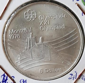 Canada 5 dollars 1976 Olympic Village zilver beschikbaar voor biedingen