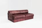 Vintage De Sede DS 88 modulaire sofa leer Zwitserland 1970, Ophalen, Gebruikt, 150 tot 200 cm, Tweepersoons