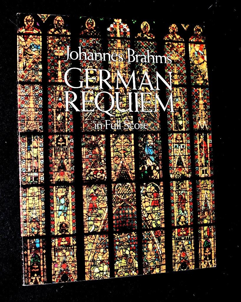 Johannes Brahms - German Requiem - In Full Score, Muziek en Instrumenten, Bladmuziek, Ophalen of Verzenden, Zo goed als nieuw