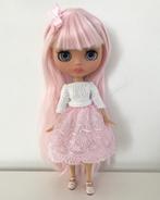 Blythe pop doll custom OOAK roze haar eenhoorn regenboog, Verzamelen, Poppen, Ophalen of Verzenden, Zo goed als nieuw, Pop