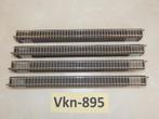 Vk-895 N Spoor Rechte Rails 9100 Fleischmann 222 mm met DB, Hobby en Vrije tijd, Modeltreinen | N-Spoor, Gelijkstroom, Fleischmann