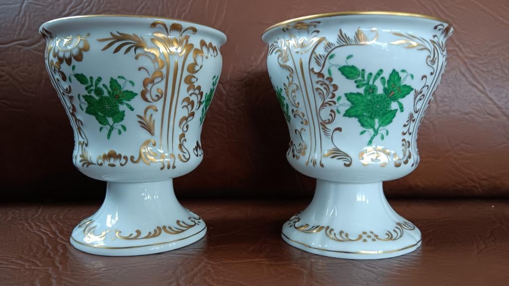 HEREND  Apponyi Groen Irish Coffee bekers, Ophalen of Verzenden