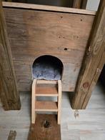 Katten huis massief hout, Ophalen, Zo goed als nieuw