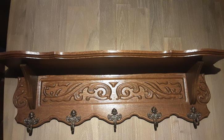 Handvervaardigd eiken wandrek, Huis en Inrichting, Woonaccessoires | Wandplanken en Boekenplanken, Nieuw, Ophalen of Verzenden