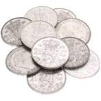 Partij zilveren rijksdaalders en guldens, Postzegels en Munten, Munten | Nederland, Koningin Juliana, Zilver, Losse munt, Overige waardes