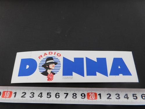 sticker logo RADIO DONNA brtn belgië, Verzamelen, Stickers, Zo goed als nieuw, Bedrijf of Vereniging, Ophalen