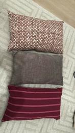 Set van 3 sierkussens, Ophalen of Verzenden, Zo goed als nieuw, Overige kleuren, Rechthoekig
