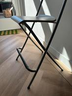 Halfhoge kruk ikea wit, Huis en Inrichting, Barkrukken, Ophalen, Gebruikt, Met voetsteun, 1 kruk