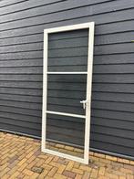 Glazen binnendeur met witte spijlen – 231,5 x 93 cm, Ophalen, 80 tot 100 cm, 215 cm of meer, Binnendeur
