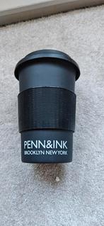 Penn and Ink beker met dop drinktuit, zwart, plastic, Huis en Inrichting, Overige materialen, Nieuw, Ophalen of Verzenden, Overige stijlen