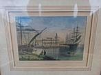 Yachtclub Rotterdam ingelijst brocante vintage antiek retro, Antiek en Kunst, Curiosa en Brocante, Ophalen