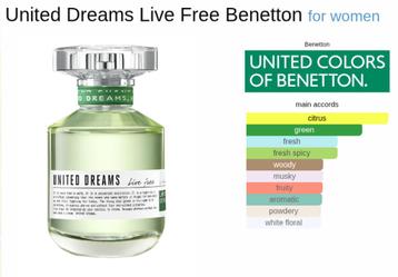 Benetton - United Dreams Live Free eau de toilette beschikbaar voor biedingen