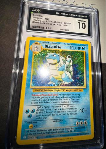 Blastoise CGC 10 beschikbaar voor biedingen