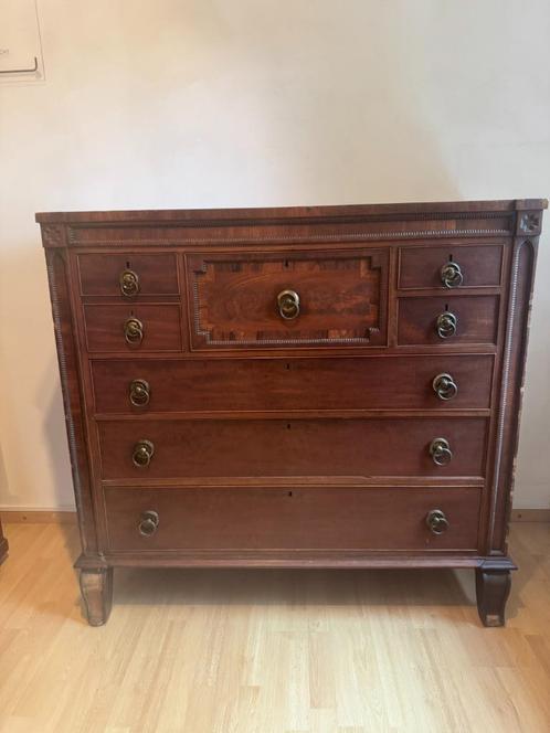 Fraaie en ruime commode met 6 laden, Huis en Inrichting, Kasten | Ladekasten, Gebruikt, 100 tot 150 cm, 100 tot 150 cm, 50 tot 75 cm