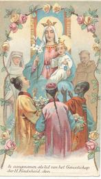 Prachtig devotieprentje Genootschap Der H. Kindsheid -Maria, Ophalen of Verzenden, Zo goed als nieuw, Kaart of Prent, Christendom | Katholiek
