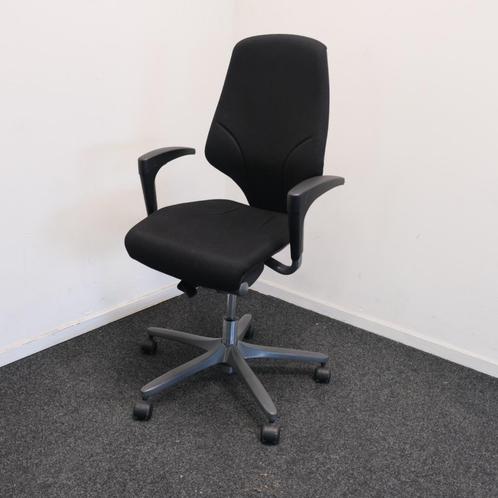 Giroflex 64 bureaustoel, Ergonomisch, Zwart gestoffeerd, Huis en Inrichting, Bureaustoelen, Gebruikt, Bureaustoel, Zwart, Ergonomisch