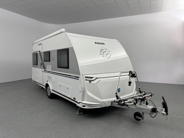 Knaus Sport 460 EU Cassetteluifel Mover Fietsendrager, Caravans en Kamperen, Caravans, Bedrijf, tot en met 4, Overige, Knaus, 2 aparte bedden