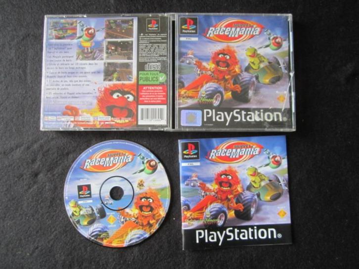 Muppet Race Mania Muppets PS1 Playstation 1, Spelcomputers en Games, Games | Sony PlayStation 1, Zo goed als nieuw, Racen en Vliegen
