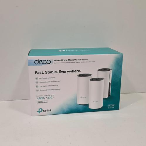 TP-Link Deco M4 3-Pack Nieuw in Doos, Computers en Software, Netwerk switches, Zo goed als nieuw