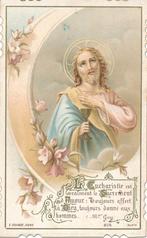 Prachtig oud devotieprentje Christus met Kelk, Ophalen of Verzenden, Zo goed als nieuw, Kaart of Prent, Christendom | Katholiek