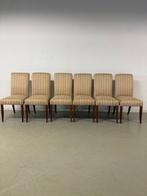 Mooie Chique Bendic eetkamerstoelen van Jeantique, Huis en Inrichting, Stoelen, Ophalen, Bruin, Stof, Vijf, Zes of meer stoelen