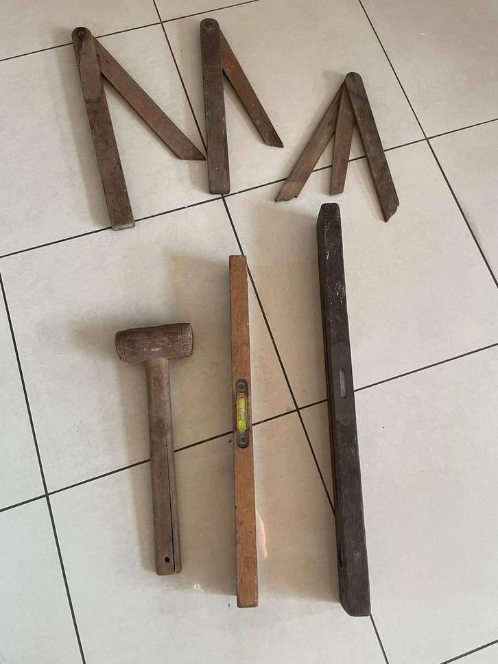 Antieke zwaaihaken en waterpassen, Antiek en Kunst, Antiek | Gereedschap en Instrumenten, Ophalen of Verzenden