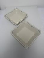 2 vierkante serveerschalen Mitterteich Bavaria Ursula, Antiek en Kunst, Ophalen of Verzenden