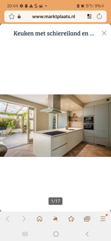Moderne matgrijze/witte eilandkeuken + Siemens GEDEMONTEERD, Huis en Inrichting, Keuken | Complete keukens, Zo goed als nieuw