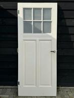 Houten binnendeur, 87 x 209,5 x 3,7 cm, 80 tot 100 cm, Gebruikt, Glas, Ophalen