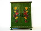 Kastje beschilderd met bloemen tulpen floraal kast kabinet, Ophalen of Verzenden