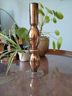 Gouden Glazen Kaarsenstandaard - 29cm, Overige materialen, Overige kleuren, 25 tot 50 cm, Ophalen of Verzenden