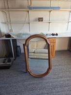 Spiegel met eiken rand, Ophalen, 100 tot 150 cm, Zo goed als nieuw, Ovaal