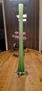 Groene Glazen Vaas -  60 cm Hoog Model, Antiek en Kunst, Antiek | Vazen, Ophalen