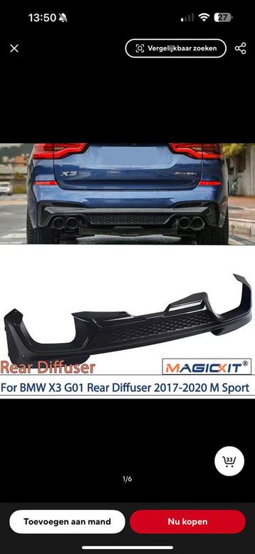 Bmw x3 facelift diffusser nieuw in doos! beschikbaar voor biedingen