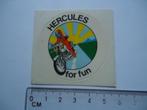 sticker oud Hercules for fun motorfiets motor oldtimer brom, Verzenden, Zo goed als nieuw