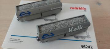 2 dlg Märklin NS fad kalksteenwagenset artnr 46242 in ovp beschikbaar voor biedingen