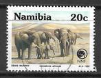 Namibie 1993 WNF Bedreigde dieren olifant, Verzenden, Overige landen, Gestempeld