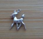 zilveren vintage bedel bambi hertje [055], Overige merken, Verzenden, Zo goed als nieuw, 1 bedel