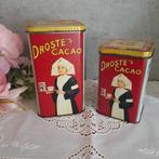 2 Nostalgische Droste cacao blikjes NR 2, Ophalen of Verzenden, Gebruikt, Overige, Droste