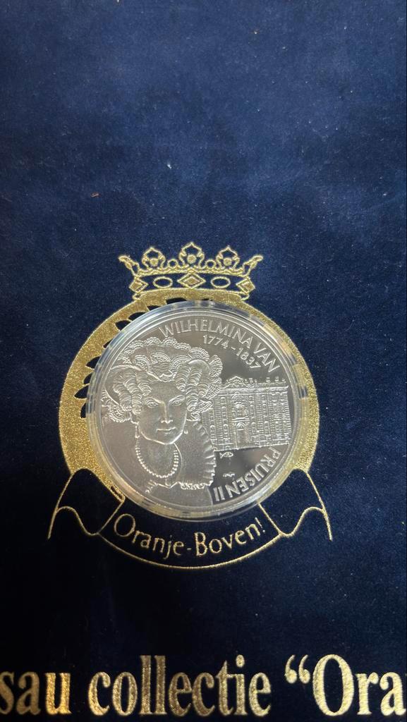 Zilveren Wilhelmina van Pruisen 2 1774-1837 Herdenkingsmunt, Postzegels en Munten, Munten | Nederland, Losse munt, Overige waardes