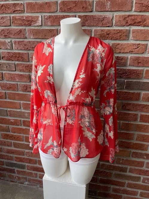 Leuke bohemian blouse / top van de Primark maat 40 M, Kleding | Dames, Tops, Gedragen, Maat 38/40 (M), Rood, Lange mouw, Ophalen of Verzenden