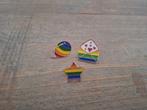 3 mooie regenboog pins te koop, Verzamelen, Speldjes, Pins en Buttons, Ophalen of Verzenden, Nieuw, Overige onderwerpen, Speldje of Pin