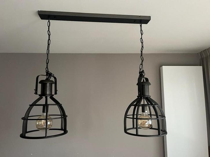 Woonkamer verlichting, Huis en Inrichting, Lampen | Hanglampen, Zo goed als nieuw, 75 cm of meer, Ophalen