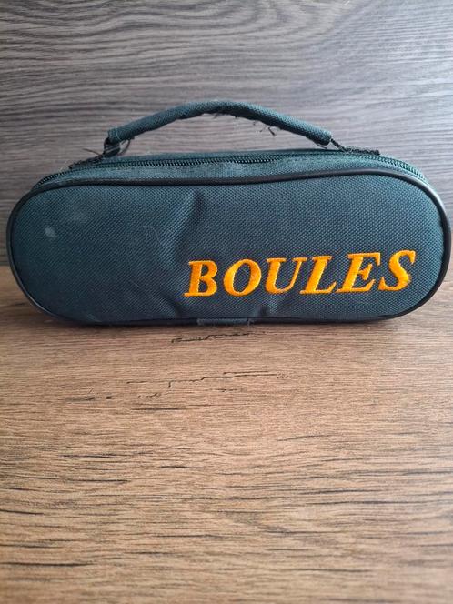 Jeu de boules  set van 3 stalen ballen + klein balletje, Sport en Fitness, Bowlen, Gebruikt, Bal, Ophalen